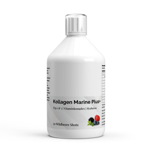 Ultravida Kollagen Marine Plus (1500 DA) 50 Shots - Wild Berry - 500 ml